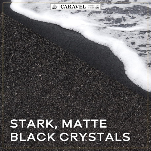 Hawaiian Black Lava Sea Salt - All-Natural Unrefined Hawaiian Sea Salt Infused with Activated Charcoal - Gorgeous Finishing Salt - No Gluten, No M...