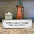 World's Best Farter Oops I Mean Father - Handmade Metal Wood Sign Light – Cute Rustic Wall Decor Art - Farmhouse Decorations – Fathers Day For Dad...