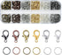 Lobster Claw Clasps and Open Jump Rings Set, 6 Colors Lobster Clasps for Jewelry Making, Keychains and Bracelet...