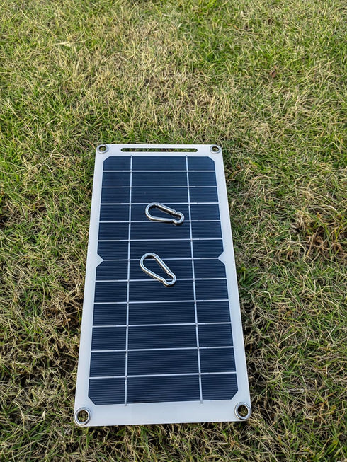 HUYINGC Solar Power Charger with 6 Watt Portable Solar Panel for 1.2V AA & AAA Ni-MH Ni-CD Household Rechargeable Batteries, and with 5V USB Outpu...