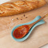 Now Designs Curved Stoneware Spoon Rest Eggshell Blue, 3.5x7.75 in...