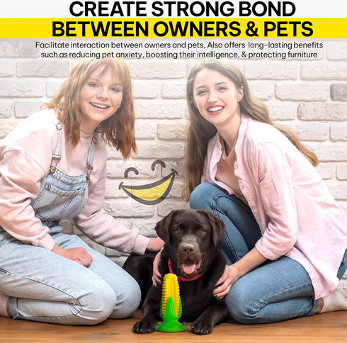 Dog Chew Toys for Aggressive Chewers – Puppy Chew Toys for Teething, Grind Teeth, Removes Calculus, Squeaky and Interactive Corn Dog Toys for Smal...