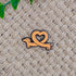 Cute Dachshund Pin with Heart Shape - Animal World Series - Enamel Lapel Pin - Plated Badge for Clothing, Bags, and Lanyards...