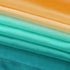 Orange and Green Curtains 63 Inch Length for Bedroom Decor Set 1 Panel Pocket Window Sheer Drape Semi Transparent Sea Turquoise Ombre Sunset Curta...