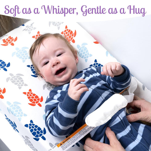 GROW WILD Changing Pad Cover 3 Pack | Soft & Stretchy Jersey Cotton | Baby Changing Table Pad Cover | Diaper Changing Pad Covers for Girls and Boy...