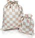 Gather & Knot Drawstring Gift Bags | 20" Large 12" Small | Premium Canvas | Reusable Fabric Wrap for All Occasions, Birthdays, Baby Shower | Check...