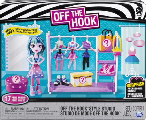 Off the Hook Style Studio, Fashion Fun Playset with 4-inch Small Doll and Fashions and Accessories, for Girls Aged 5 and Up...