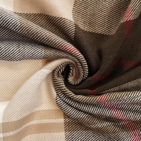BATTILO HOME Brown Plaid Throw Blanket for Couch - Fall Plaid Blanket Buffalo Plaid Blankets - Lightweight Farmhouse Outdoor Throw Blankets for Be...