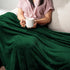 PAVILIA Fleece Blanket King Size | Super Soft, Plush, Luxury Flannel Throw | Lightweight Microfiber Blanket for Sofa Couch Bed (Emerald Green, 90x...