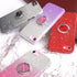 for iPhone SE 2020 Case Glitte,Slim Sparkly Case with 360°Ring Holder Kickstand Magnetic Car Mount Shock-Absorbent Sturdy Cover,for iPhone 8/7/SE ...