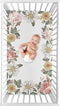 Sweet Jojo Designs Vintage Floral Boho Girl Fitted Crib Sheet Baby or Toddler Bed Nursery Photo Op - Blush Pink, Yellow and Green Shabby Chic Rose...