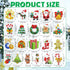 21 Pcs Christmas DIY Diamond Key Chain Ornaments 5D Painting Key Ring Rhinestone Pendant Decorative Hanging Ornament Dot Art Kits Diamond Art Chri...