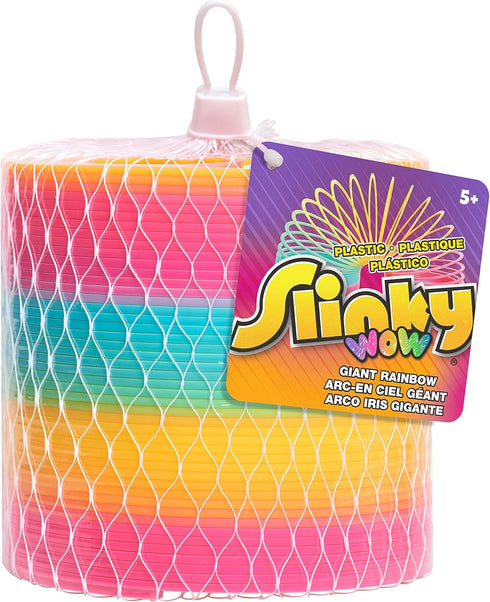 Just Play Slinky the Original Walking Spring Toy, Plastic Rainbow Giant Slinky, Kids Toys for Ages 5 Up...