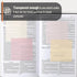 Mr. Pen- Transparent Sticky Notes, 3x3, 200 Sheets, Pastel Colors, See Through Sticky Notes, Sticky Notes Transparent, Translucent Sticky Notes, C...