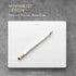 Mouse Pad Notepad for Professionals, Executive's Desk Note Pad, Minimalist, Gold Foiled, Dotted Layout, 9.8" x 7.9", Eco-friendly, FSC™ Certified...