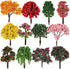 LIOOBO Fairy Garden Tree Plant Ornament: Miniature Garden Accessories, 12pcs Mixed Model Trees 2.1-2.5 Inches for DIY Crafts, Micro Landscape, Tra...