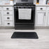 Anti-Fatigue Kitchen Faux Leather Non-Skid Cushioned Comfort Mat, 18" x 30", Diamond Black/Black...