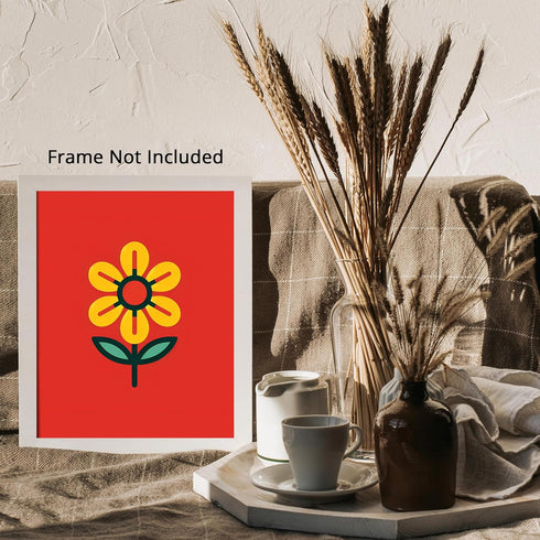 Posterizer 1 pcs-Trendy Cute Aesthetic Flower Poster-Floral & Botanical Art-Abstract & Modern Art-Gift for Daughter, Son, Kids-decor for Girls, Te...