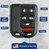 KeylessOption Key Fob Cover Case Replacement for 2005 2006 2007 2008 2009 2010 Honda Odyssey Remote Shell, 6-Button OUCG8D-399H-A, No Programming ...