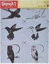 Stencil1 Birds 2-Layered Stencils Set for Home Decor 8.5 x 11 inches for Painting on Bedroom Wall, Canvas, DIY Decorating Art- Nature, Attractive,...