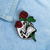7 Pack Cool Enamel Pins for Backpacks Jackets Hat Set, Black Horror Skull Brooch Pins...