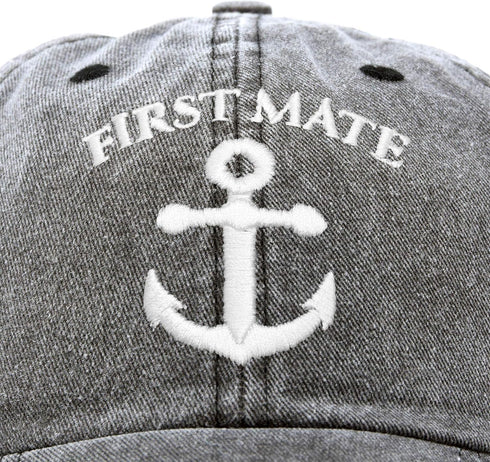 DALIX First Mate Hat Sailing Baseball Cap Sailor Gift Men Women Vintage...