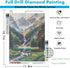 LELEMON Diamond Painting Kits,Waterfall Diamond Art for Adults,Mountain 5d Diamond Painting Kits for Adults,Scenery Diamond Art Kits with Diamond ...