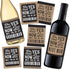 Hadley Designs 6 Will You Be My Groomsman + 1 BONUS Best Man Proposal Wine, Beer, Whiskey, Liquor Bottle Labels or Stickers Set for Groomsmen Part...