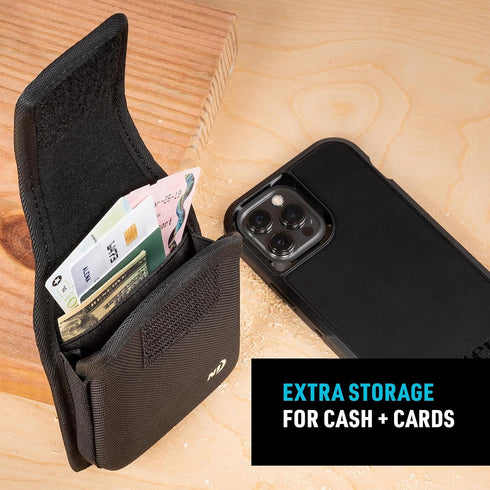 Nite Ize Clip Case Hardshell Universal Rugged Holster - Protective Phone Holder with Belt Clip - Phone Holster for Men's & Women's Belts - Utility...
