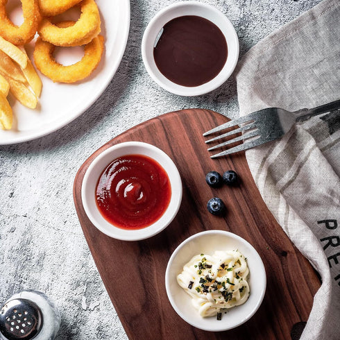 UIBFCWN 3Inch Ceramic Dipping Bowls, Soy Sauce Dish, 1.2 oz Small Dipping Sauce Bowls/Dishes, Mini Dip Bowl for Side Dishes Ketchup Sushi Olive Oi...