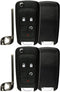 KeylessOption Keyless Remote Uncut Blank Car Smart Key Fob Case Shell Cover Housing for OHT01060512 (Pack of 2)...