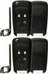 KeylessOption Keyless Remote Uncut Blank Car Smart Key Fob Case Shell Cover Housing for OHT01060512 (Pack of 2)...