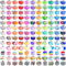 230 Pcs Large Hole Glass Beads for Jewelry Making, European Beads Bulk Mixed Color Spacer Beads with Rhinestones Lampwork Beads for DIY Craft Char...