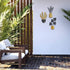 Americanflat Three Metal Plants Wall Décor Set - 6.25x10 Plants as Outdoor Metal Wall Art Decorations - Modern Style Wall Hanging Décor for Patio,...