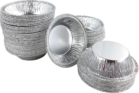 PACTOGO 3" Disposable Aluminum Foil Tart Pans Mini Silver Baking Pie Tins (Pack of 50)...