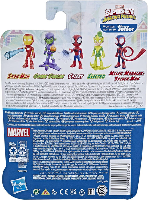 Marvel Spidey and His Amazing Friends Electro Action Figure Toy, Preschool Super Hero Action Figure with Accessory, Kids Ages 3 and Up...