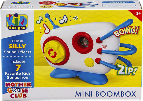 eKids Mother Goose Club Mini Boom Box Toy 7 Favorite Kids Songs Built in Silly Sound Effects & More Fun Easy to Use or Present...