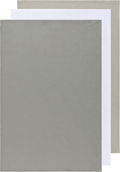 Now Designs Floursack Kitchen Dish Towels Gray/White/Moonstruck 20 x 30in, Set of 3...