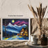 Posterizer 1 pcs- quaint old village-building in nature-night sky 10-Landscape & Nature Art-Floral Botanical Art- Decor for Home & Office- unframe...
