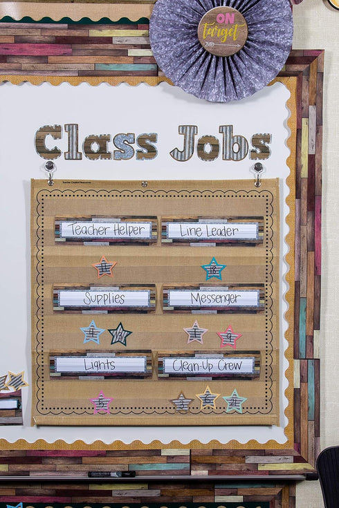 Teacher Created Resources Burlap 7 Pocket Chart (28" x 28") - 20837...