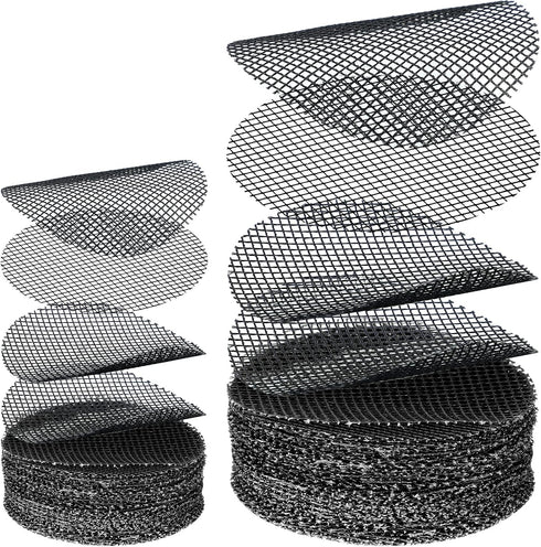 200 Pieces Round Mesh for Plant Pot Gardening Pad Plant Pot Hole Mesh Pad Bonsai Mesh Flower Pot Drainage Mesh Drainage Hole Screens Bonsai Pot Bo...