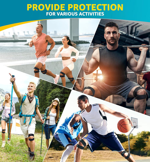 HiRui Dual Patella Knee Straps, Knee Brace Patella Stabilizer for Knee Pain Relief Running Tennis Jumping Arthritis Tendonitis, Joint and Muscles ...