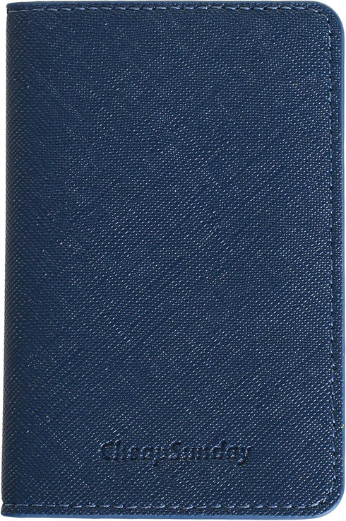 CheapSunday ID Card Holder for Back of Phone Leather Phone Wallet Stick On with Stand Flip Waterproof Leather Adhesive Wallet for Most Cellphones ...