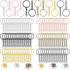 360 Pcs Key Chains Bulk for Crafts Including 90 Pcs Keychain Rings, 90 Pcs Open Jump Rings Connectors, 180 Pcs Small Screw Eye Pins Hooks for DIY ...