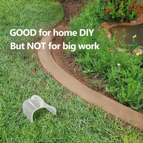Concrete Trowel Tools for Masonry Cement Hand Plastering Plastic,Mortar Repair Margin Finish Pointing Tile Curved for Garden Corner Flooring Molds...