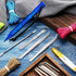 14 Pieces Paracord Tools Needles Paracord FID Set Stitching Set Stainless Steel Lacing Needles Smoothing Tool Knotter with Marlin Spike for Work L...