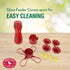 Perky-Pet 203CPBR Pinchwaist Hummingbird Feeder, Red Glass...