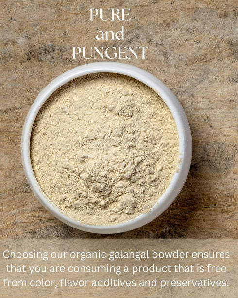 Organic Galangal Powder 4 OZ - Galanga Spice Seasoning in Asian Cooking - for Thai, Indonesian, and Malaysian Cuisine...