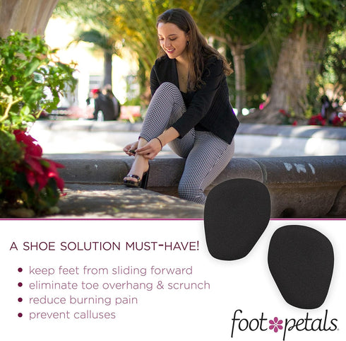 Foot Petals Ball of Foot Cushions, Metatarsal Pad, Lasting Comfort Relief, Prevent Toe Sliding, Overhang, Women's Heels...