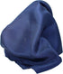 Fine Navy Blue 100% Silk Pocket Square Full-Sized 16"x16"...